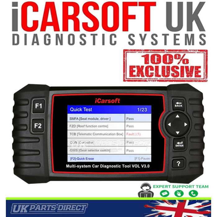 iCarsoft VOL V3.0 for Volvo - FULL System Diagnostic Scan Tool - The  OFFICIAL iCarsoft UK Outlet